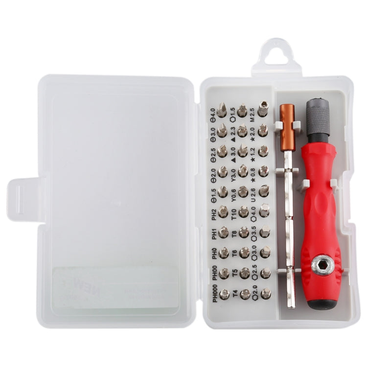 32-in-1 CRV Steel Mobile Phone Disassembly Repair Tool Multi-function Combination Screwdriver Set(Red) - free shipping - PMC TechLife - Order now!