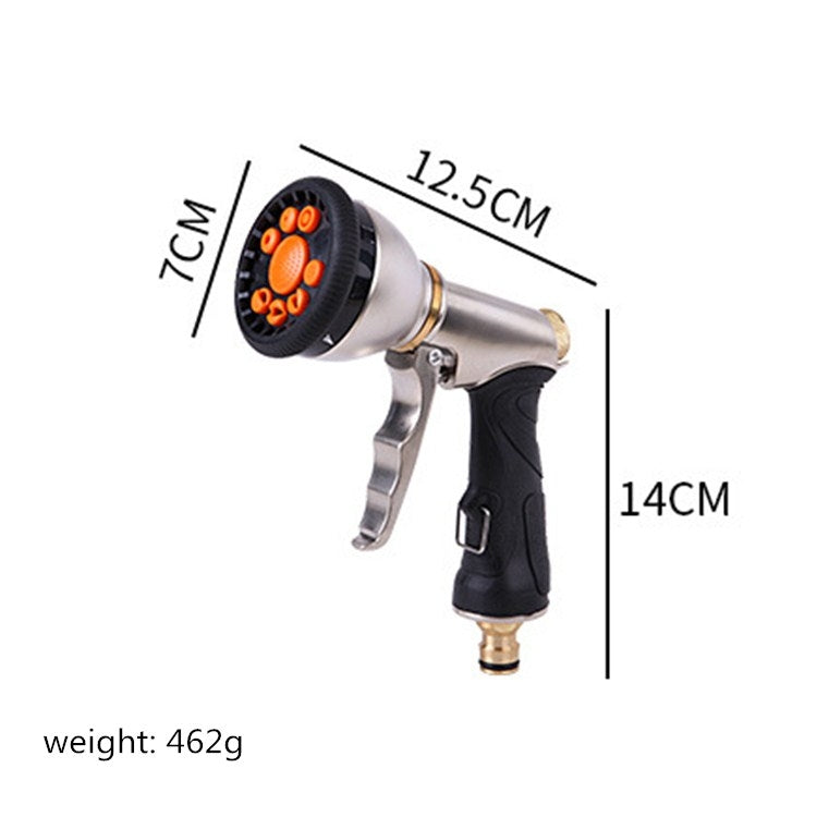 Electroplating Multifunctional High-pressure Water Gun 9 Function Front Trigger Car Wash Water Gun - Car Washer & Accessories by PMC TechLife | Online Shopping South Africa | PMC TechLife | Buy Now Pay Later Mobicred