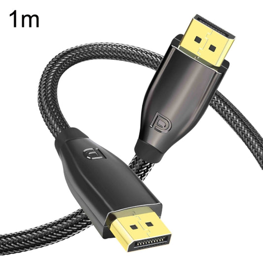 1m 1.4 Version DP Cable Gold-Plated Interface 8K High-Definition Display Computer Cable OD6.0MM 30AWG With Nylon Mesh(Black) -  by PMC Jewellery | Online Shopping South Africa | PMC Jewellery | Buy Now Pay Later Mobicred