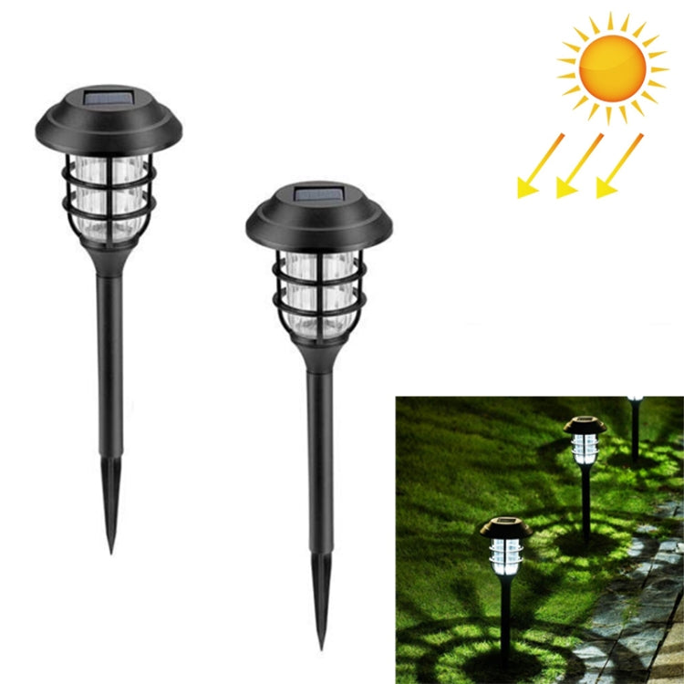 2 PCS Solar Striped Lawn Light LED Outdoor Waterproof Garden Park Landscape Light(White Light) - Solar Lights by PMC Jewellery | Online Shopping South Africa | PMC Jewellery