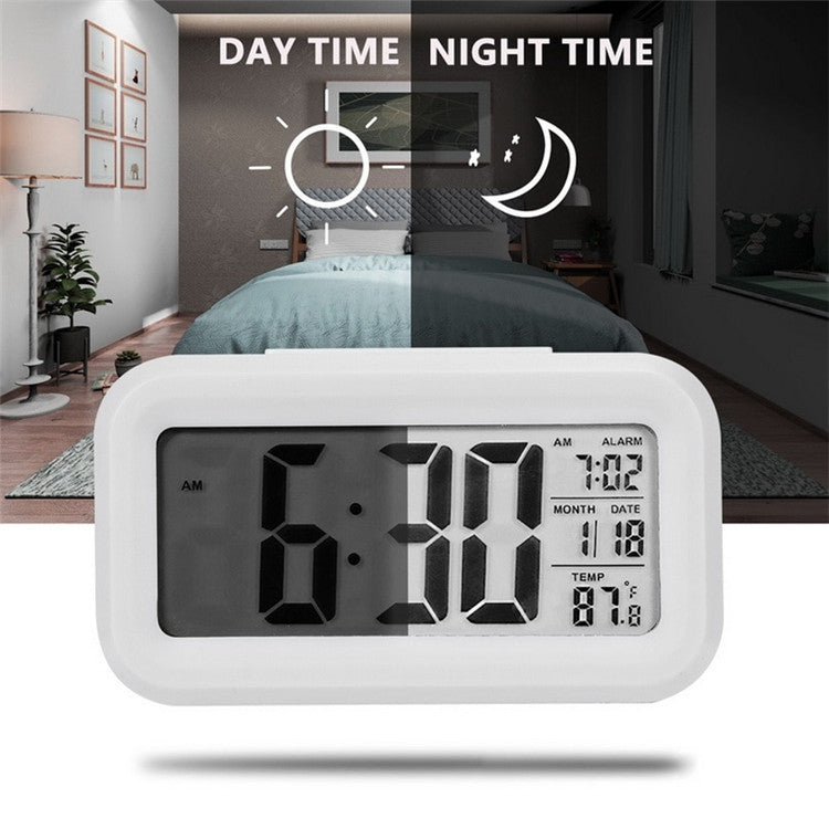 Temperature Type Lazy Snooze Alarm Mute Backlit Electronic Clock(Green) - free shipping - PMC TechLife - Order now!