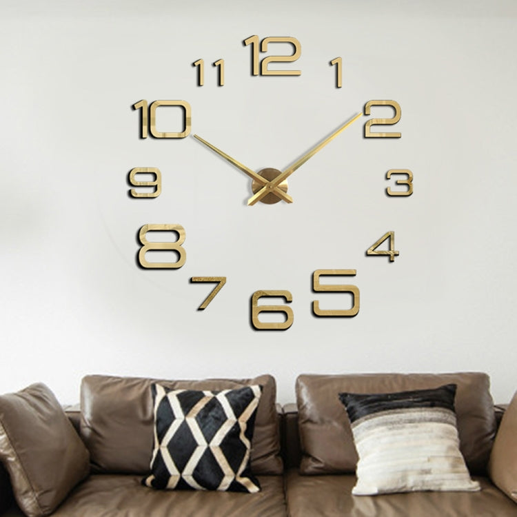 Acrylic Digital Wall Clock Home Living Room Wall Sticker Clock(Gold) - free shipping - PMc TechLife - Order now!