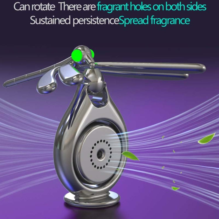 Car Aromatherapy Rotating Balance Dragonfly Creative Perfume Decoration(Silver) - free shipping - PMC TechLife - Order now!