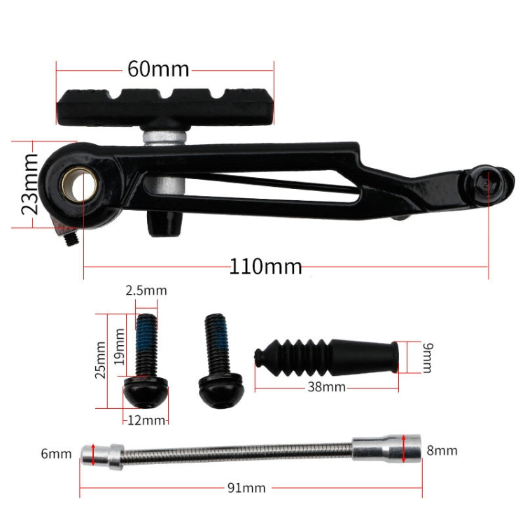 Litepro Long arm V Brake Folding Bike Modified SP8 Brake, Specification:1 Pair (Half Bike Portion) - Bicycle Brake Parts by Litepro | Online Shopping South Africa | PMc TechLife | Buy Now Pay Later Mobicred