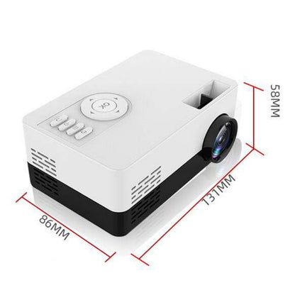 S261/J16 Home Mini HD 1080P Portable LED Projector, Support TF Card / AV / U Disk, Plug Specification:US Plug(Blue White) - Mini Projector by PMC Jewellery | Online Shopping South Africa | PMC Jewellery | Buy Now Pay Later Mobicred