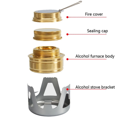 Outdoor Camping Alcohol Stove Vaporized Liquid Alcohol Atove Mini Alcohol Stove Portable Creative Alcohol Stove(Gray) - Cookwares & Tablewares by PMC Jewellery | Online Shopping South Africa | PMC Jewellery