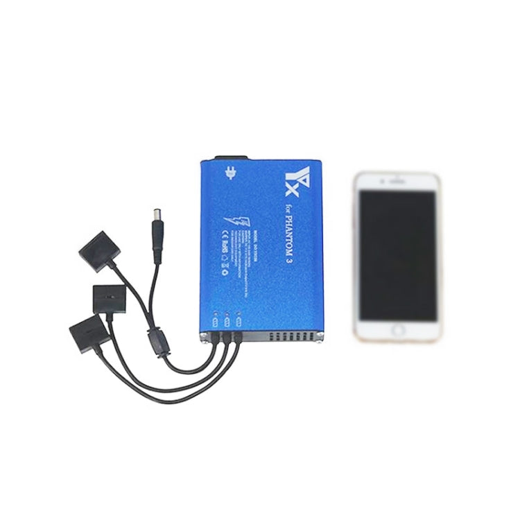 4 in 1 Parallel Power Hub Intelligent Battery Controller Charger for DJI Phantom 3 Standard SE FPV Drone, Plug Type:EU Plug -  by PMC TechLife | Online Shopping South Africa | PMC TechLife