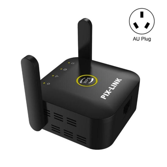 PIX-LINK WR22 300Mbps Wifi Wireless Signal Amplification Enhancement Extender, Plug Type:AU Plug(Black) - Wireless Routers by PIX-LINK | Online Shopping South Africa | PMC Jewellery | Buy Now Pay Later Mobicred