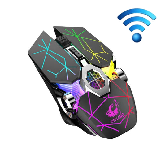 FREEDOM-WOLF X13 2400 DPI 6 Keys Wireless Charging Silent Water-cooled Luminous Mechanical Gaming Mouse(Star Black) - Wireless Mice by FREEDOM-WOLF | Online Shopping South Africa | PMC Jewellery | Buy Now Pay Later Mobicred