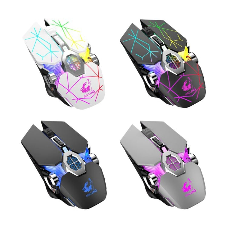 FREEDOM-WOLF X13 2400 DPI 6 Keys Wireless Charging Silent Water-cooled Luminous Mechanical Gaming Mouse(Star Black) - Wireless Mice by FREEDOM-WOLF | Online Shopping South Africa | PMC Jewellery | Buy Now Pay Later Mobicred