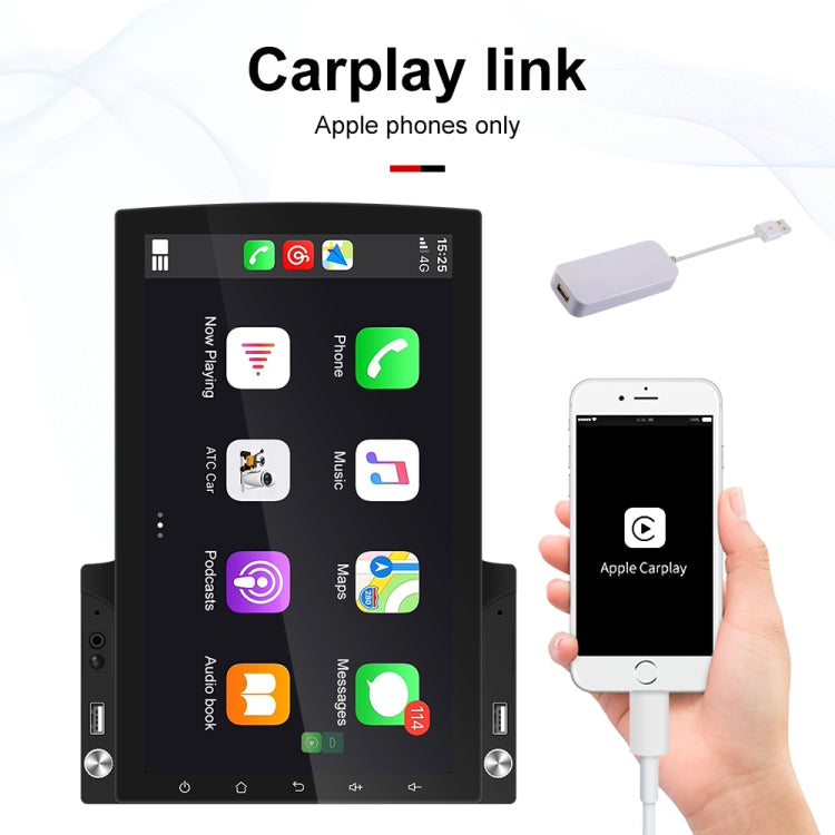 9.7 inch Vertical Screen HD 2.5D Glass Car MP5 Player Android Navigation All-in-one Machine, Specification:Standard+4 Lights Camera - Car MP3 & MP4 & MP5 by PMC TechLife | Online Shopping South Africa | PMC TechLife | Buy Now Pay Later Mobicred