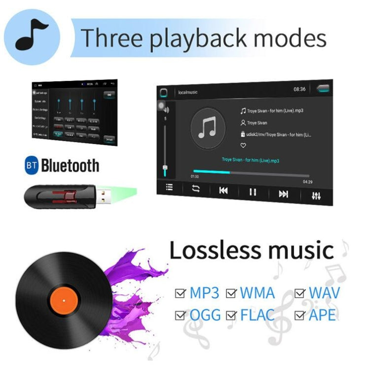 Universal Machine Android Smart Navigation Car Navigation DVD Reversing Video Integrated Machine, Size:9inch 2+32G, Specification:Standard - Car DVD by PMC TechLife | Online Shopping South Africa | PMC TechLife | Buy Now Pay Later Mobicred