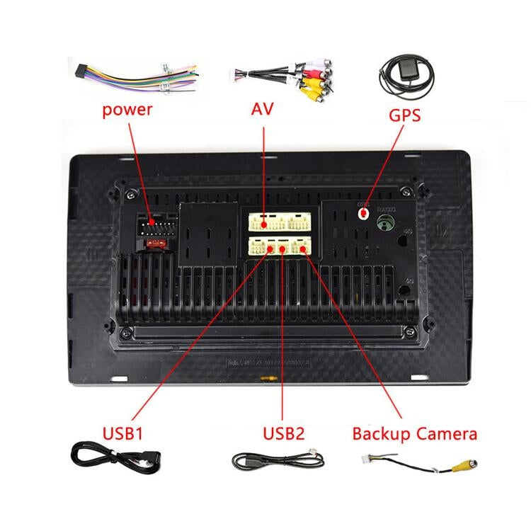 Universal Machine Android Smart Navigation Car Navigation DVD Reversing Video Integrated Machine, Size:10inch 2+32G, Specification:Standard+4 Lights Camera - Car DVD by PMC TechLife | Online Shopping South Africa | PMC TechLife | Buy Now Pay Later Mobicred