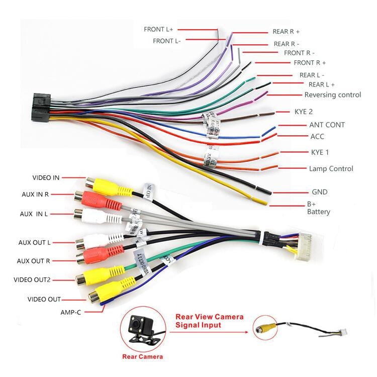 Universal Machine Android Smart Navigation Car Navigation DVD Reversing Video Integrated Machine, Size:9inch 2+32G, Specification:Standard+12 Lights Camera - Car DVD by PMC TechLife | Online Shopping South Africa | PMC TechLife | Buy Now Pay Later Mobicred