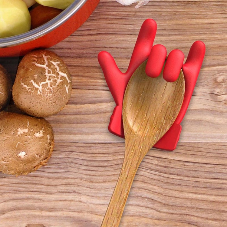 2 PCS Kitchen Silicone Pot Lid Raising Gadget Finger Shaped Pot Lid Spill-proof Raising Spoon Rack - Gadgets by PMC TechLife | Online Shopping South Africa | PMC TechLife | Buy Now Pay Later Mobicred