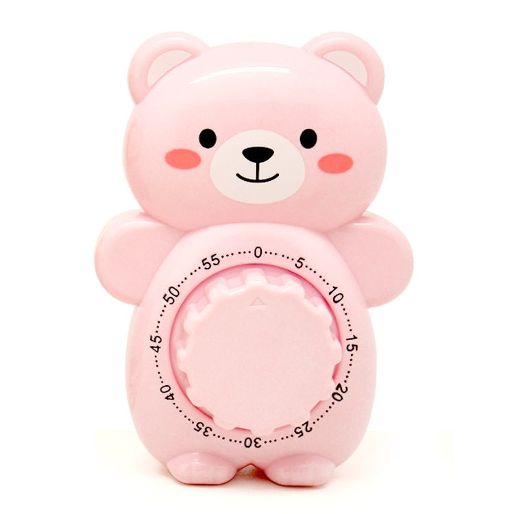 Cartoon Bear Timer Kitchen Gadget Mechanical Timer(Pink) - Digital Countdown by PMC TechLife | Online Shopping South Africa | PMC TechLife | Buy Now Pay Later Mobicred
