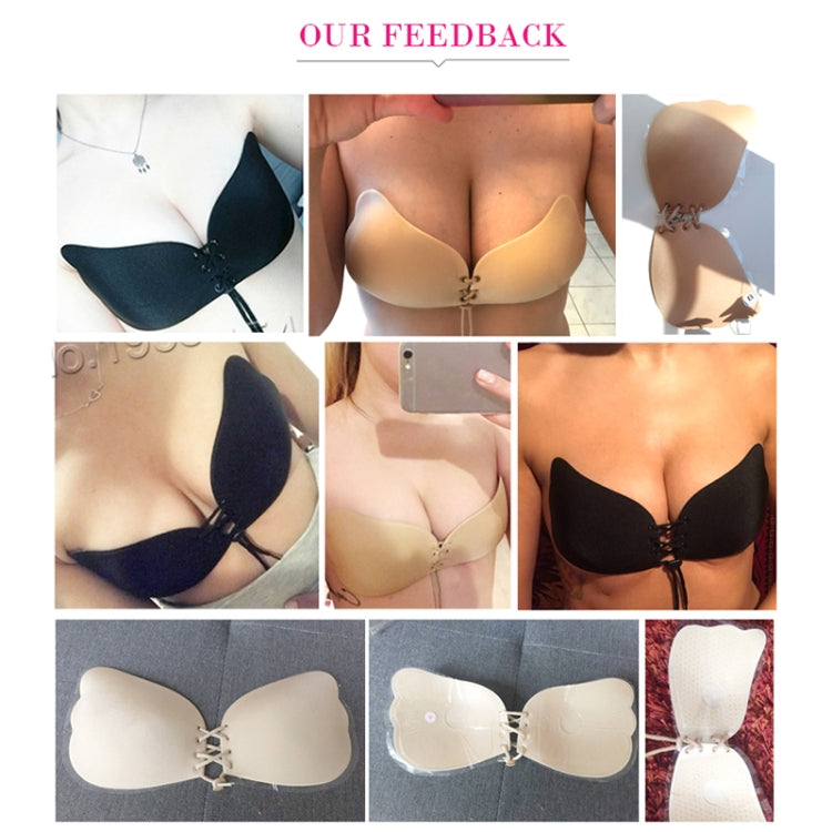 Women Self-Adhesive Strapless Bandage Blackless Solid Bra Silicone Underwear Invisible Bra, Size:XL(T Khaki) - free shipping - PMC TechLife - Order now!