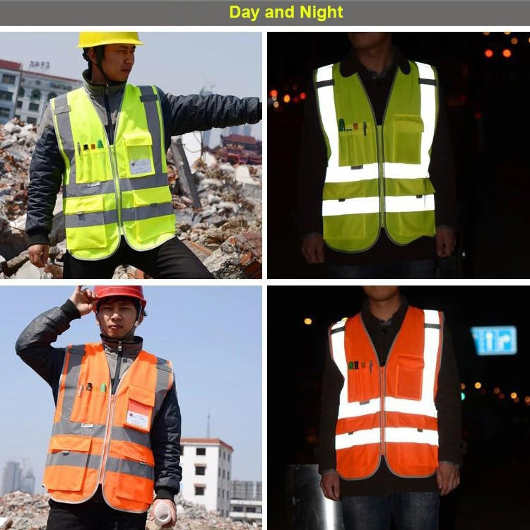 Multi-pockets Safety Vest Reflective Workwear Clothing, Size:XL-Chest 124cm(Black) - Reflective Safety Clothing by PMC Jewellery | Online Shopping South Africa | PMC Jewellery | Buy Now Pay Later Mobicred
