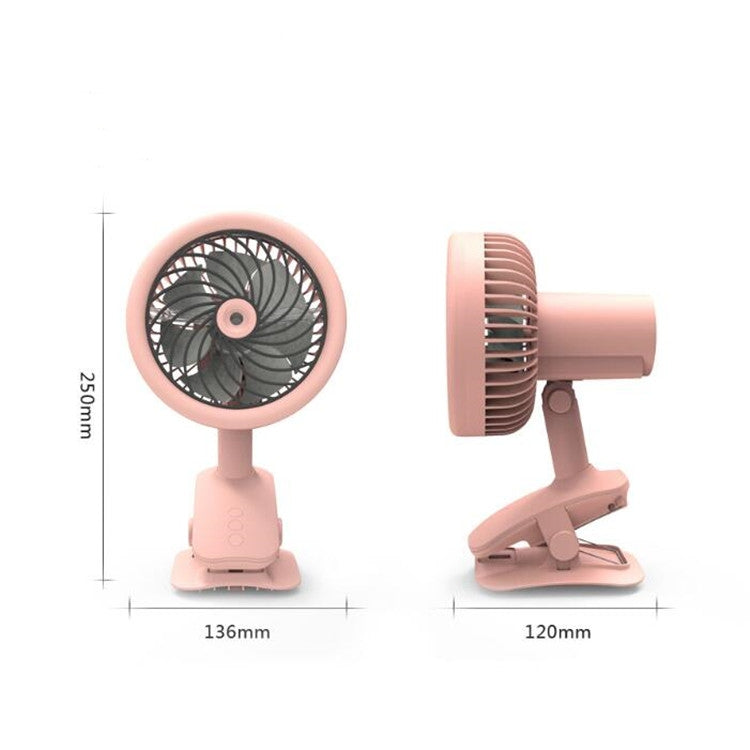 Desktop Office Small Fan USB Charging Clip Fan(White) - free shipping - PMC Jewellery - Order now!