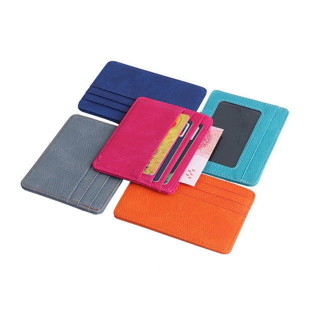 Lizard Pattern PU Leather Bank Card Set Card Package(Sky Blue) - Card & Passport Bags by PMC TechLife | Online Shopping South Africa | PMC TechLife | Buy Now Pay Later Mobicred