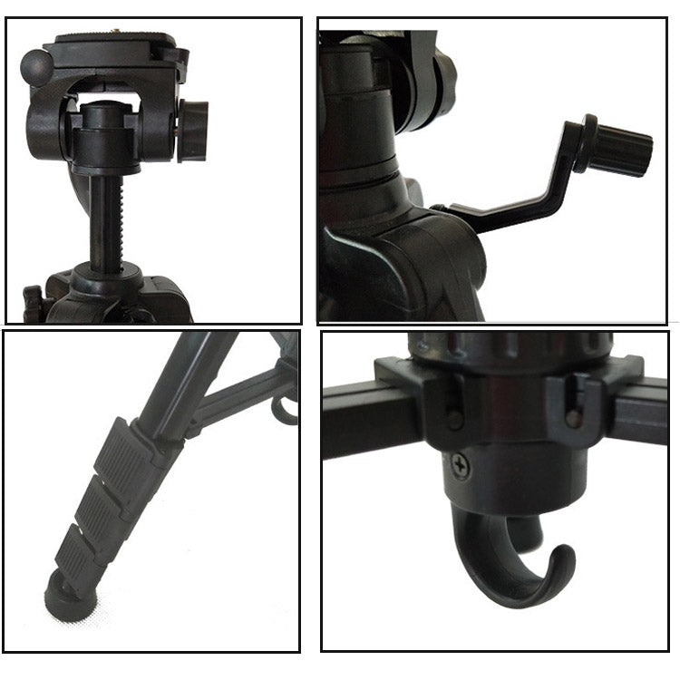 ET-668 Mobile Phone Camera Photography Tripod Live Support(Black) - Tripods by PMC TechLife | Online Shopping South Africa | PMC TechLife | Buy Now Pay Later Mobicred
