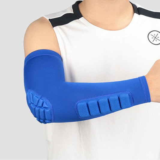 Basketball Sleeve Cellular Anti-collision Anti-slip Compression Elbow Protective Gear, Size:L(Blue) - Sports Safety by PMC Jewellery | Online Shopping South Africa | PMC Jewellery | Buy Now Pay Later Mobicred