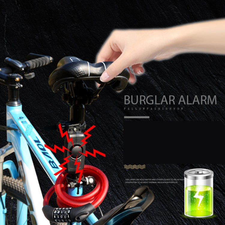 Bicycle Lock Anti-theft Anti-lost USB Charging Wireless Remote Control Vibration Alarm Detector Sensor - Bicycle Locks & Bicycle Pumps by PMC Jewellery | Online Shopping South Africa | PMC Jewellery | Buy Now Pay Later Mobicred