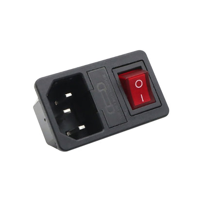 10 PCS AC-01 Three Pins Power Socket with Safety Switch Socket - Switch by PMC Jewellery | Online Shopping South Africa | PMC Jewellery