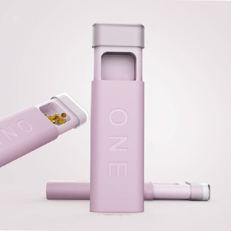 Portable Mini Dispensing Pill Box to Store Pill Sealed Box(Cherry Blossom Powder) - Pill Boxes by PMC TechLife | Online Shopping South Africa | PMC TechLife