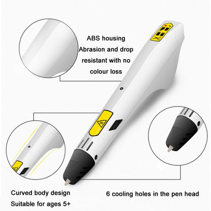 3D Printing Pen Children Toy Art Doodle Pen, Specification:USB+UK Plug - 3D Printer by PMC Jewellery | Online Shopping South Africa | PMC Jewellery | Buy Now Pay Later Mobicred