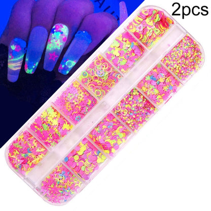 2 PCS Nail Art Butterfly Laser Symphony Sequins, Specification:14 - Nail Stickers by PMC Jewellery | Online Shopping South Africa | PMC Jewellery | Buy Now Pay Later Mobicred