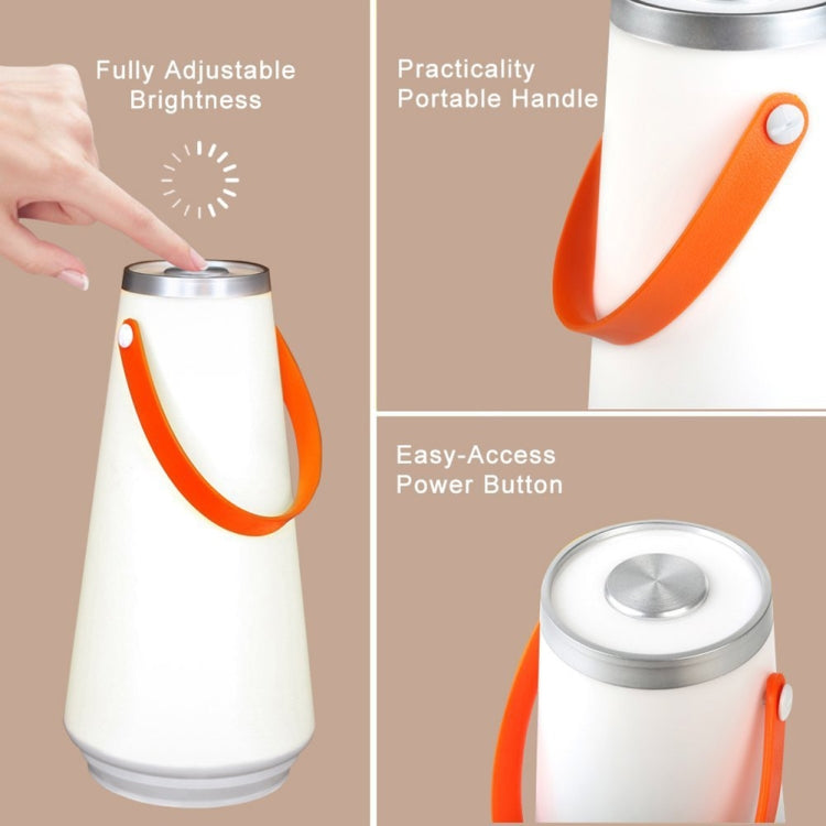 Portable Touch Switch Rechargeable LED Table Lamp Outdoor Camping Emergency Night Light with Handle - Camping Lighting by PMc TechLife | Online Shopping South Africa | PMc TechLife | Buy Now Pay Later Mobicred