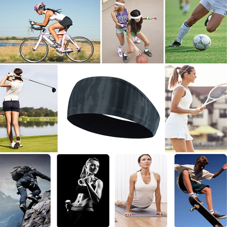 Absorbent Cycling Yoga Sport Sweat Headband Men Sweatband For Men and Women Yoga Hair Bands Head Sweat Bands Sports Safety(Graffiti) - Sweatband by PMC Jewellery | Online Shopping South Africa | PMC Jewellery