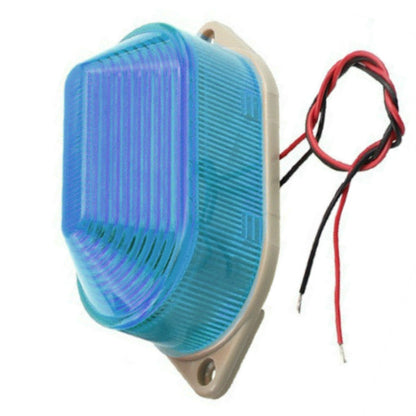 DC24V Led Mini Strobe Signal Warning Light Silent Warning Light(Blue) - Warning Lights by PMC Jewellery | Online Shopping South Africa | PMC Jewellery | Buy Now Pay Later Mobicred