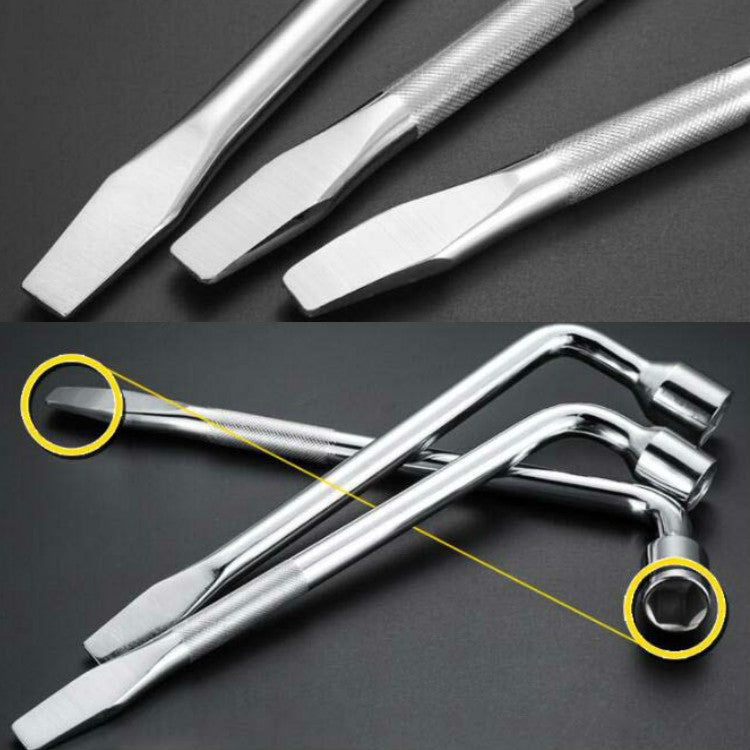 L-Type Car Tire Removal Tool Tire Wrench Socket Wrench, Specification: 17mm - Hand Tool Sets by PMC TechLife | Online Shopping South Africa | PMC TechLife | Buy Now Pay Later Mobicred