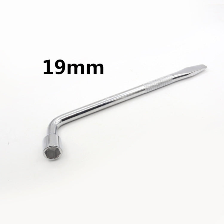 L-Type Car Tire Removal Tool Tire Wrench Socket Wrench, Specification: 19mm - Hand Tool Sets by PMC TechLife | Online Shopping South Africa | PMC TechLife | Buy Now Pay Later Mobicred