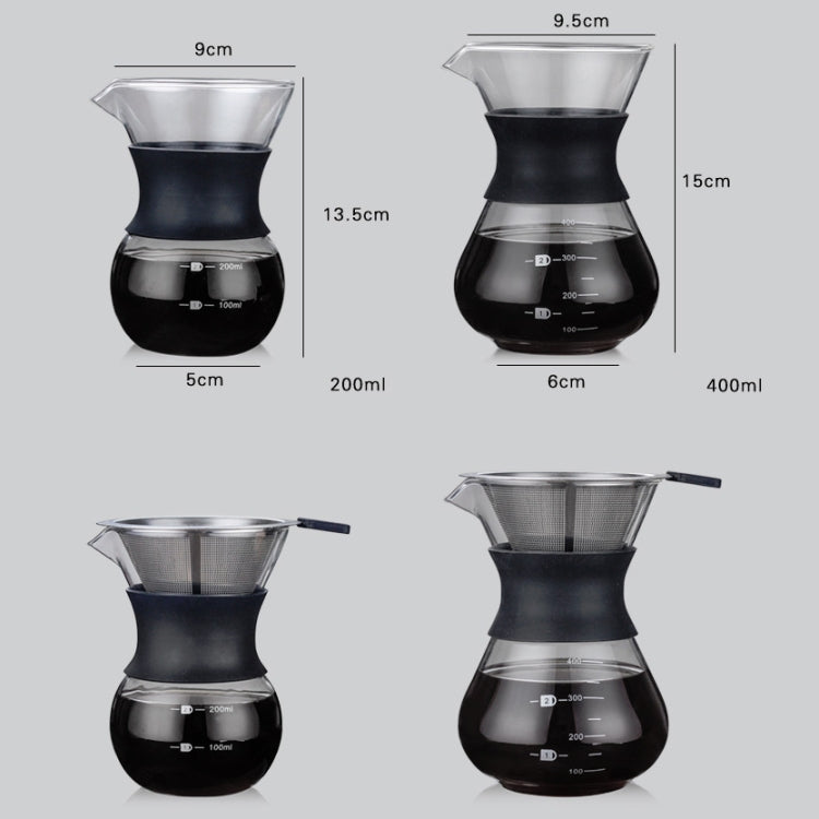 High Temperature Resistant Coffee Maker, Capacity:200ml, Style:Without Strainer - free shipping - PMC TechLife - Order now!