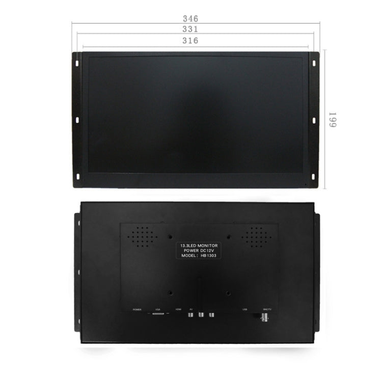 ZGYNK HB1303Q Embedded Industrial Capacitive Touch Display, US Plug, Size: 13.3 inch, Style:Capacitor - free shipping - PMC TechLife - Order now!