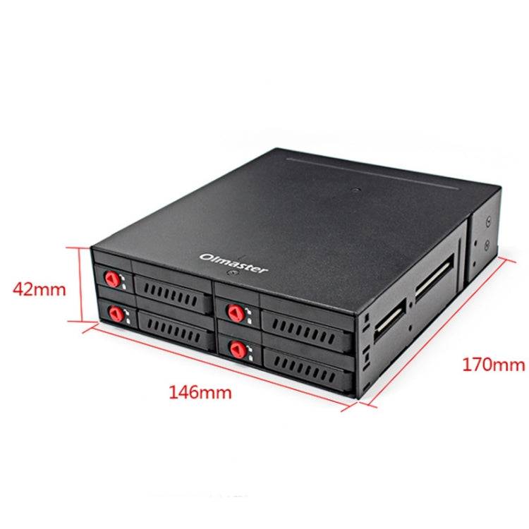 OImaster MR-6401 Four-Bay Chassis Built-In Optical Drive Hard Disk Box - Optical Drives Cases by OImaster | Online Shopping South Africa | PMC Jewellery | Buy Now Pay Later Mobicred