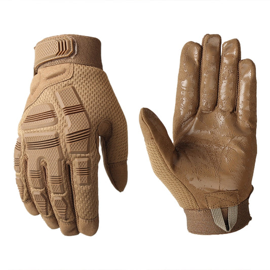 B33 Outdoor Mountaineering Riding Anti-Skid Protective Motorcycle Gloves, Size: L(Brown) - Full Finger Gloves by PMC Jewellery | Online Shopping South Africa | PMC Jewellery | Buy Now Pay Later Mobicred