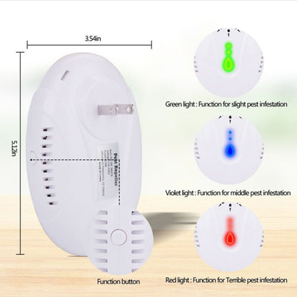 DC-9007 Ultrasonic Mosquito Repellent Portable Insect Repellent, Style:US Plug(White) - Repellents by PMC Jewellery | Online Shopping South Africa | PMC Jewellery | Buy Now Pay Later Mobicred