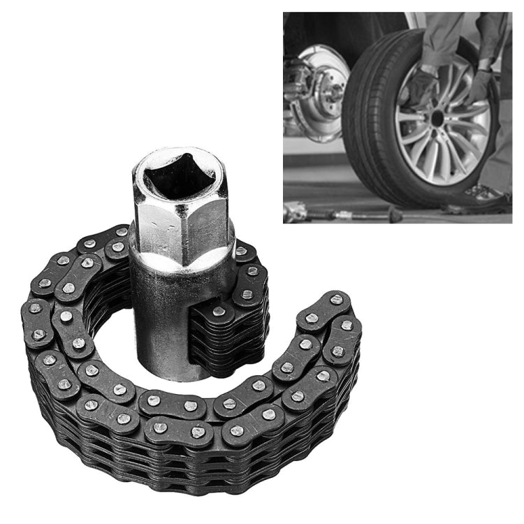 Oil Filter Chain Wrench Spanner Remover Adjustable Auto Repair Tool(52 Sections) - Hand Tool Sets by PMC TechLife | Online Shopping South Africa | PMC TechLife | Buy Now Pay Later Mobicred
