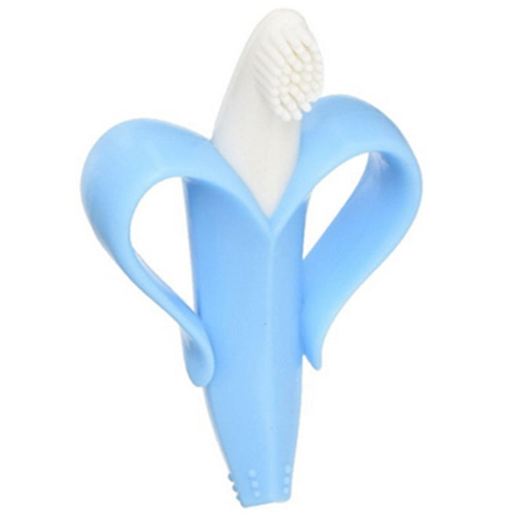 Newborn Baby Banana Silicone Teether Bite(Blue) - Baby Toys by PMC TechLife | Online Shopping South Africa | PMC TechLife