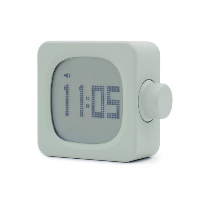 Student Creative Multifunctional Mute Bedside Bedroom Square Alarm Clock(Pea Green) - Novelty Clock by PMc TechLife | Online Shopping South Africa | PMc TechLife | Buy Now Pay Later Mobicred