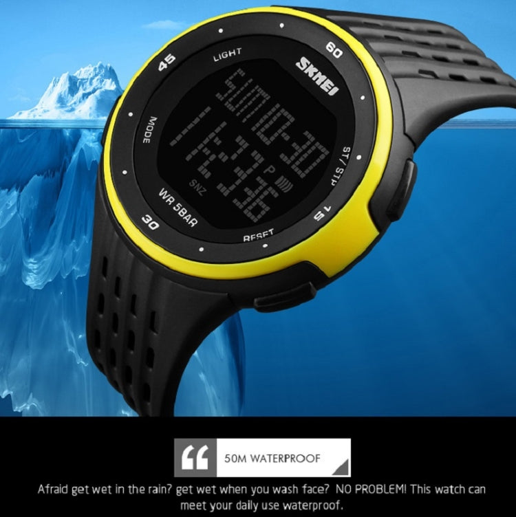 SKMEI 1219 Men Multi-Function Electronic Watch Outdoor Sports Watch(Silver) - free shipping - PMC TechLife - Order now!