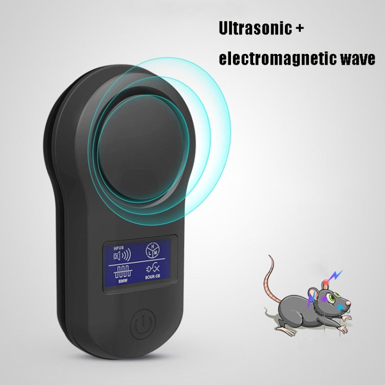 BG-305 Display Ultrasonic Insect Repellent, Product specifications: EU Plug(Black) - Repellents by PMC TechLife | Online Shopping South Africa | PMC TechLife | Buy Now Pay Later Mobicred