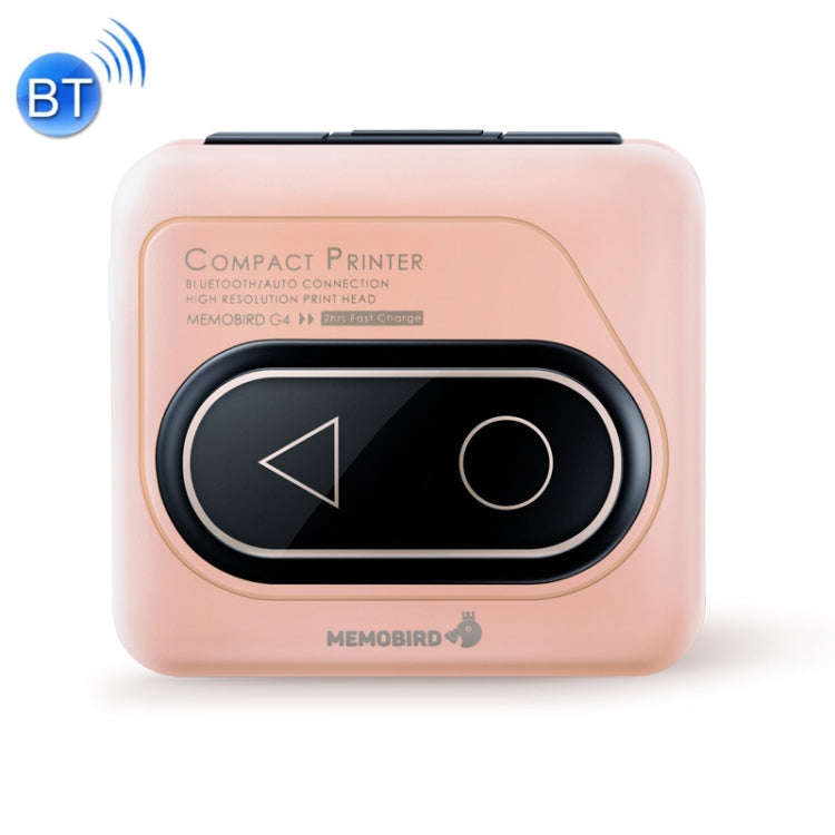 Memobird G4 Handheld Home Student Search Question Graffiti Notes Portable Bluetooth Thermal Printer(Peach Powder) - free shipping - PMC Jewellery - Order now!