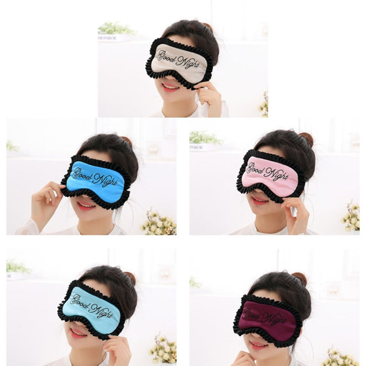 Comfortable Imitation Silk Satin Personalized Travel Sleep Mask Eye Cover(Beige) - free shipping - PMC TechLife - Order now!