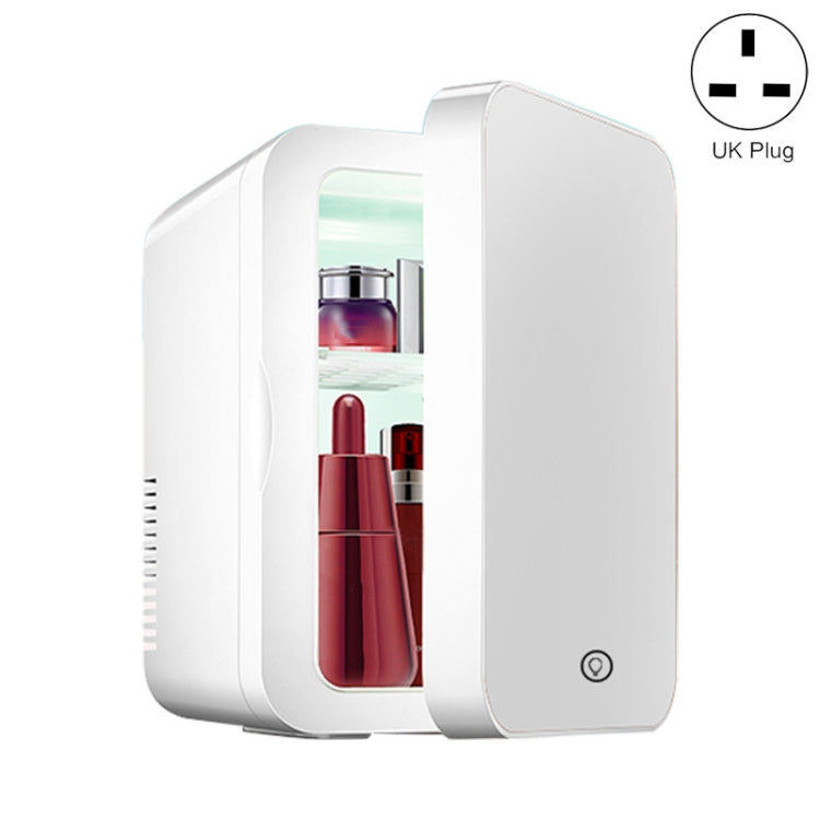 PD-8 8L Mirror Cosmetics Storage Car Home Small Refrigerator Fruit Drink Refrigerator(UK Plug) - Refrigerators & Accessories by PMC Jewellery | Online Shopping South Africa | PMC Jewellery | Buy Now Pay Later Mobicred