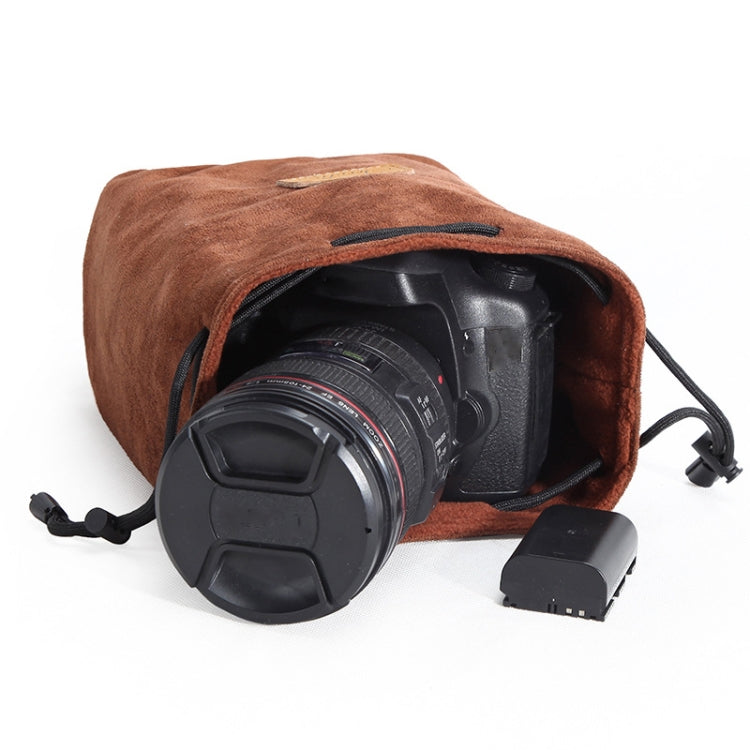 S.C.COTTON Liner Shockproof Digital Protection Portable SLR Lens Bag Micro Single Camera Bag Square Blue L - Lens Bag by S.C.COTTON | Online Shopping South Africa | PMC TechLife | Buy Now Pay Later Mobicred